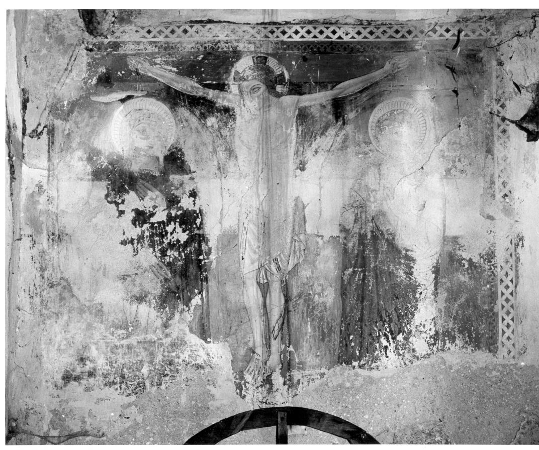 crocifissione di Cristo (dipinto) - ambito umbro (seconda metà sec. XIV)