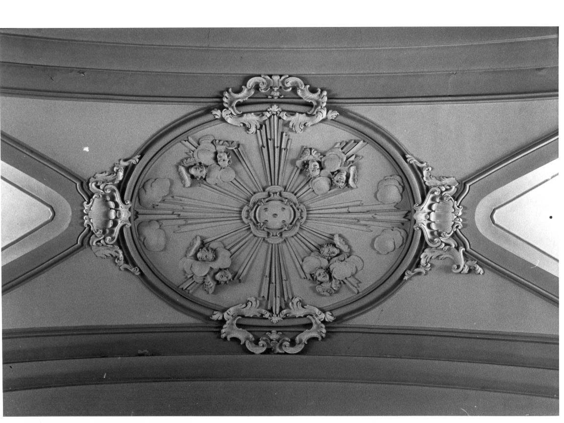 raggiera con cherubini (decorazione plastica) - bottega umbra (sec. XVIII)