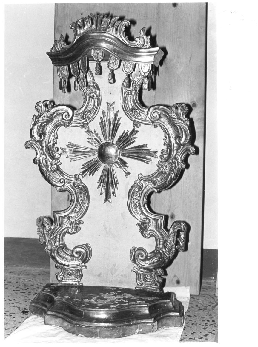 tronetto per esposizione eucaristica - bottega umbra (sec. XVIII)
