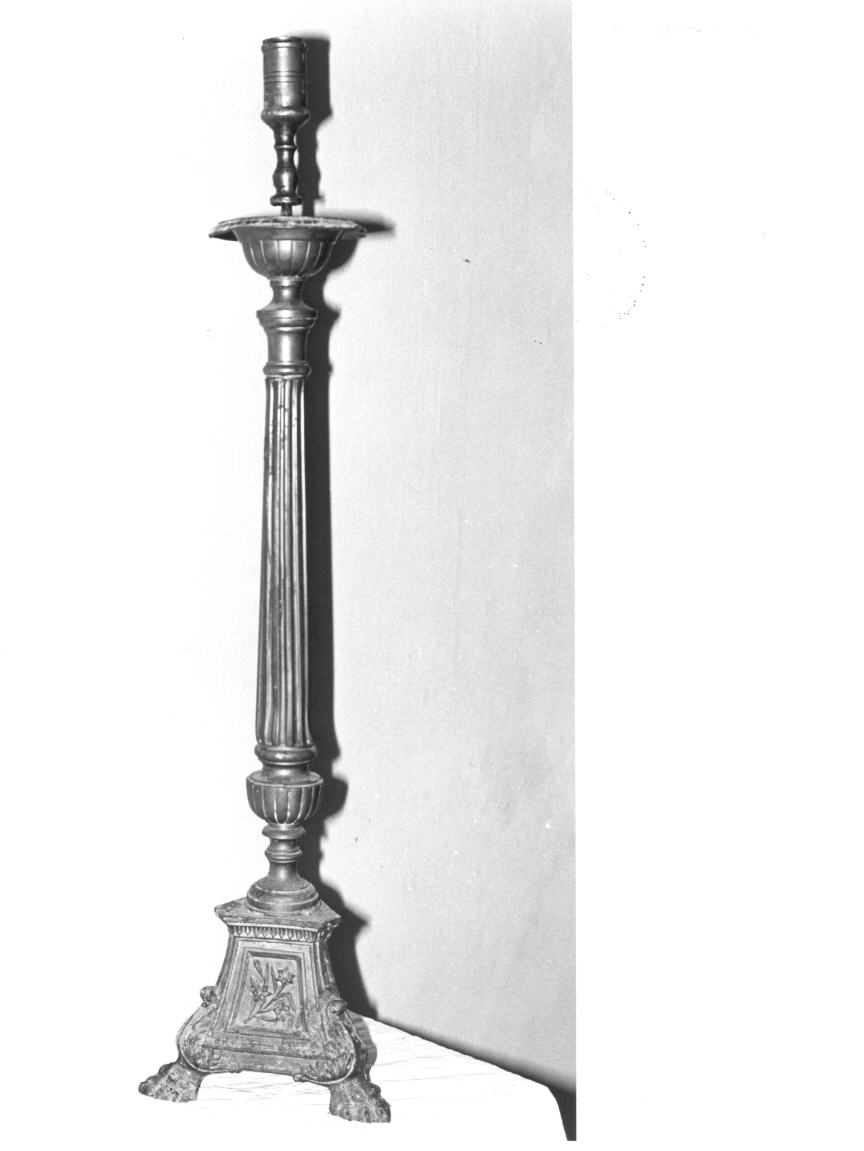 candeliere d'altare - bottega umbra (seconda metà sec. XVII)