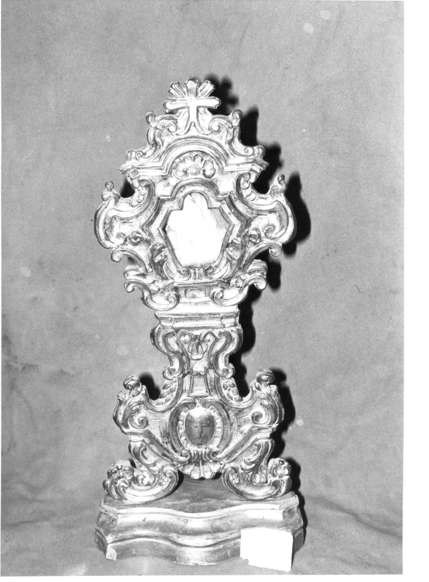 reliquiario - a ostensorio - bottega umbra (sec. XVIII)