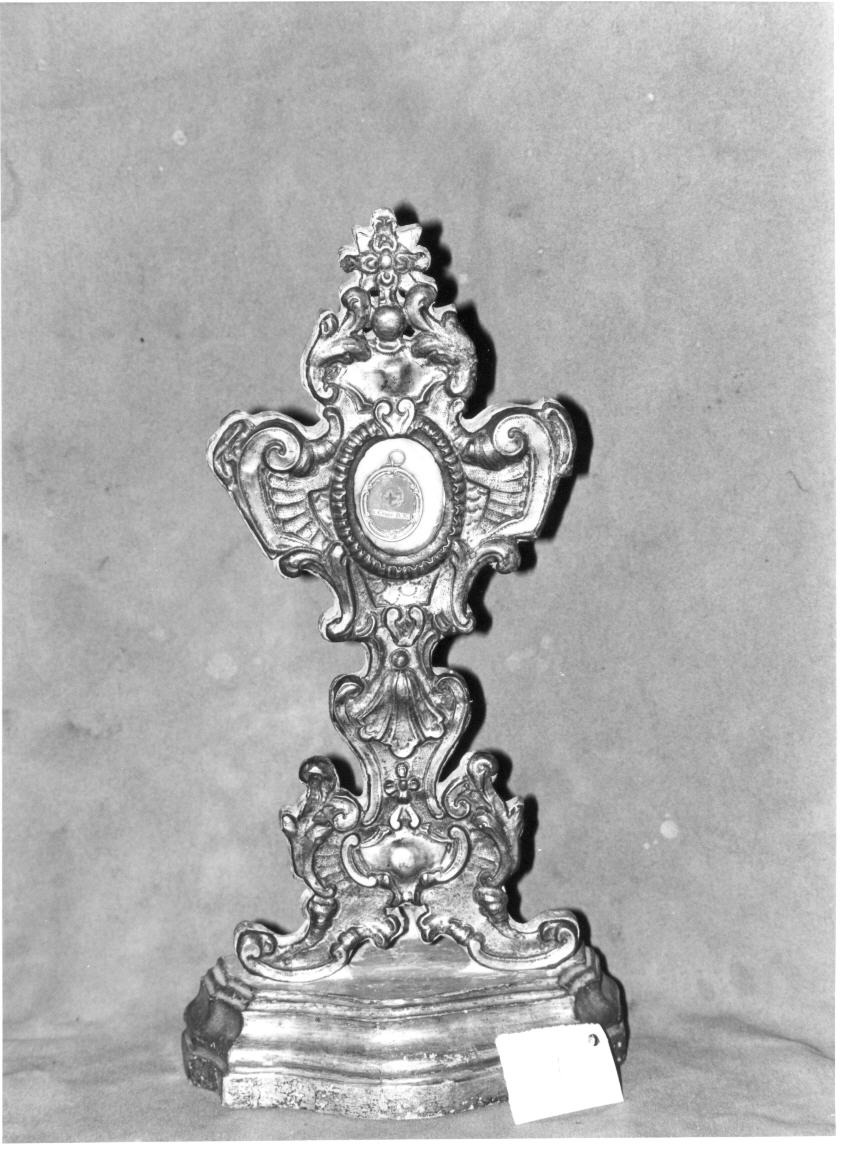 reliquiario - a ostensorio - bottega umbra (sec. XVIII)