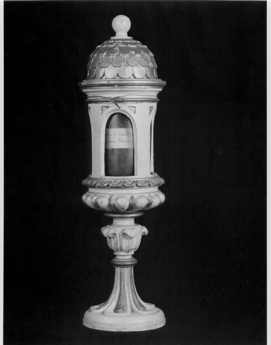 reliquiario architettonico - a tempietto, serie - bottega umbra (sec. XVII)