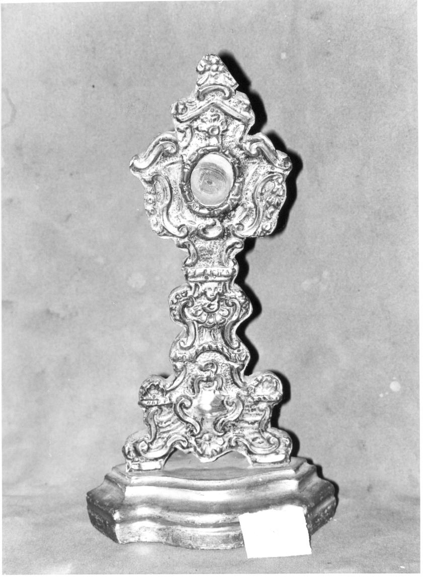 reliquiario - a ostensorio - bottega umbra (sec. XVIII)
