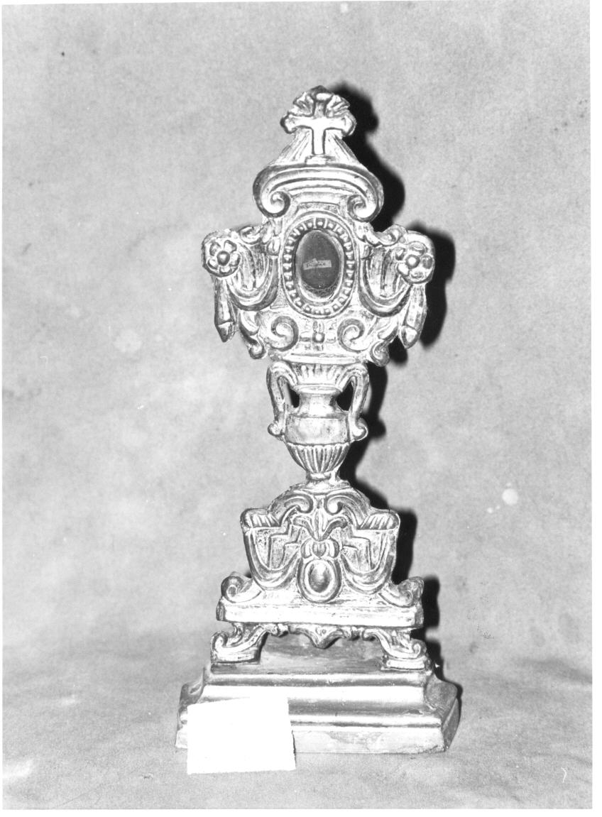 reliquiario - a ostensorio - bottega umbra (secc. XVIII/ XIX)