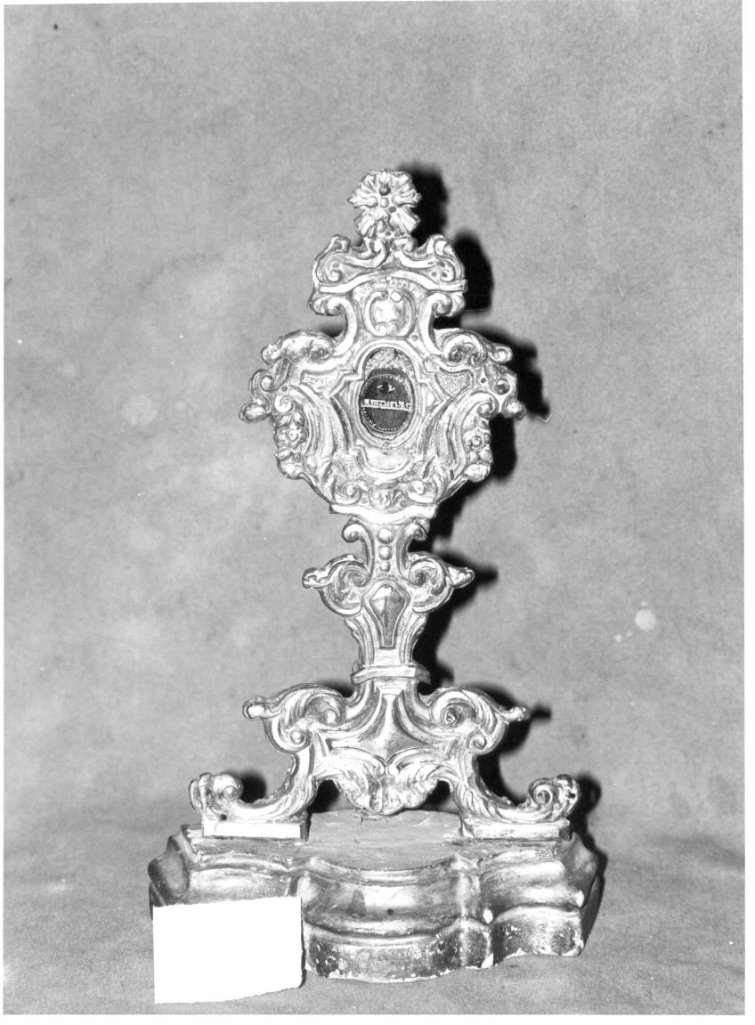 reliquiario - a ostensorio, pendant - bottega umbra (sec. XVIII)