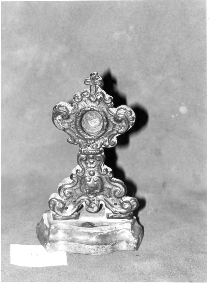 reliquiario - a ostensorio - bottega umbra (sec. XVIII)