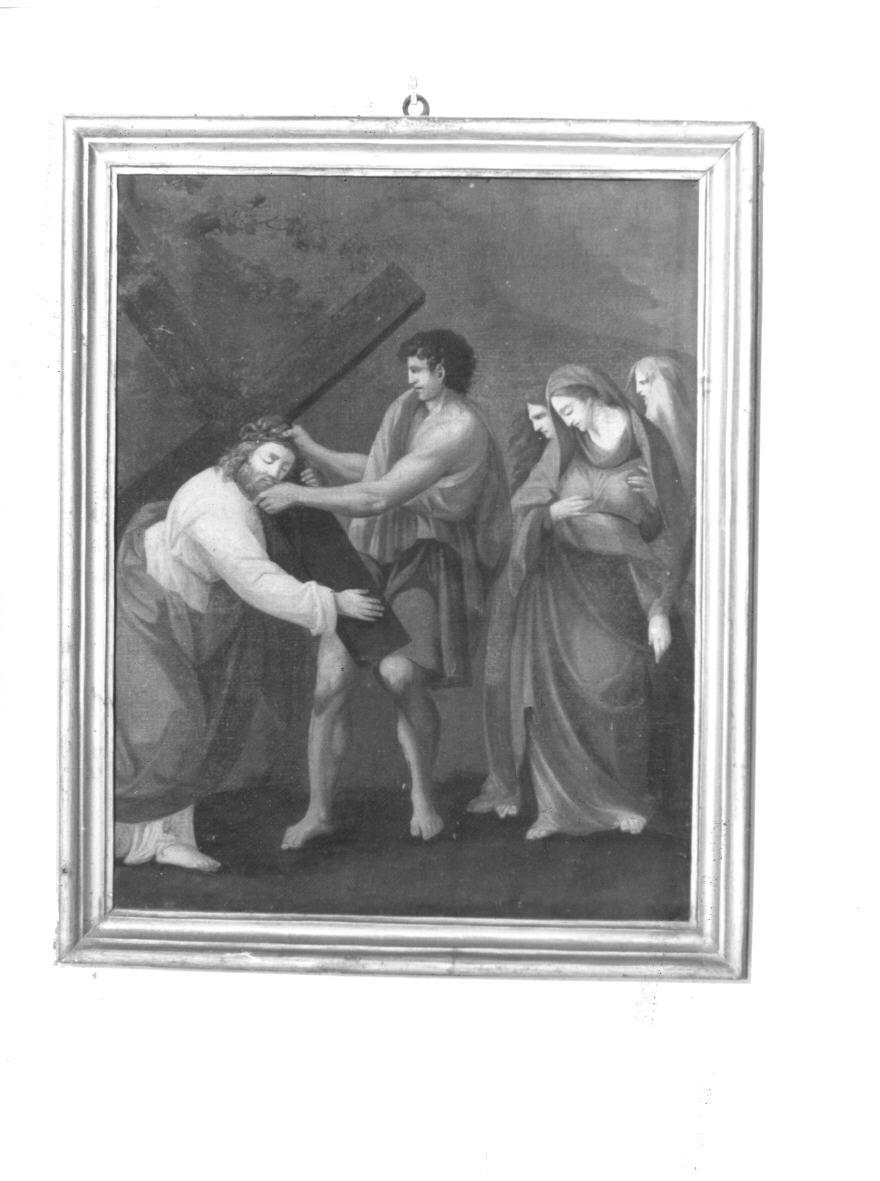 stazione IV: Gesù incontra la Madonna (dipinto, elemento d'insieme) - ambito umbro (sec. XVII)