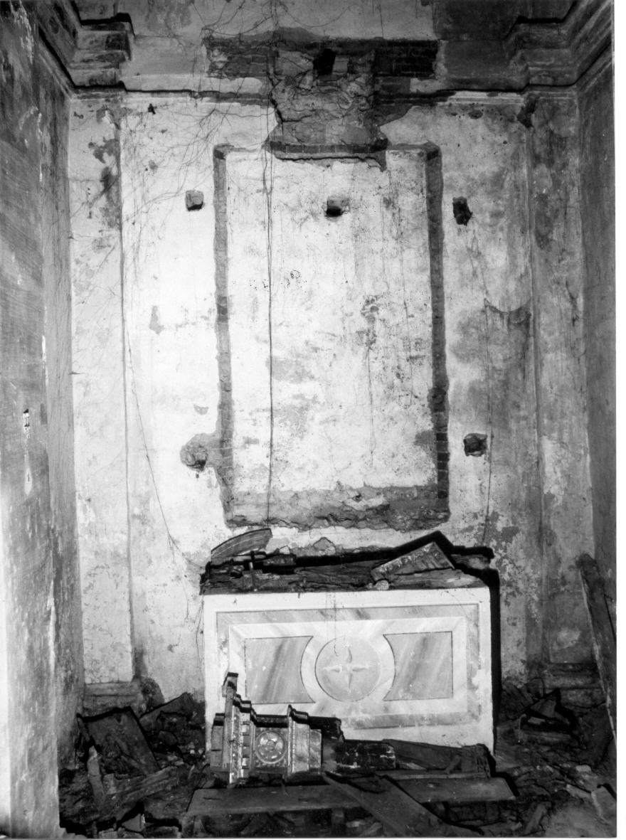 mostra d'altare, frammento - bottega italiana (sec. XVII)