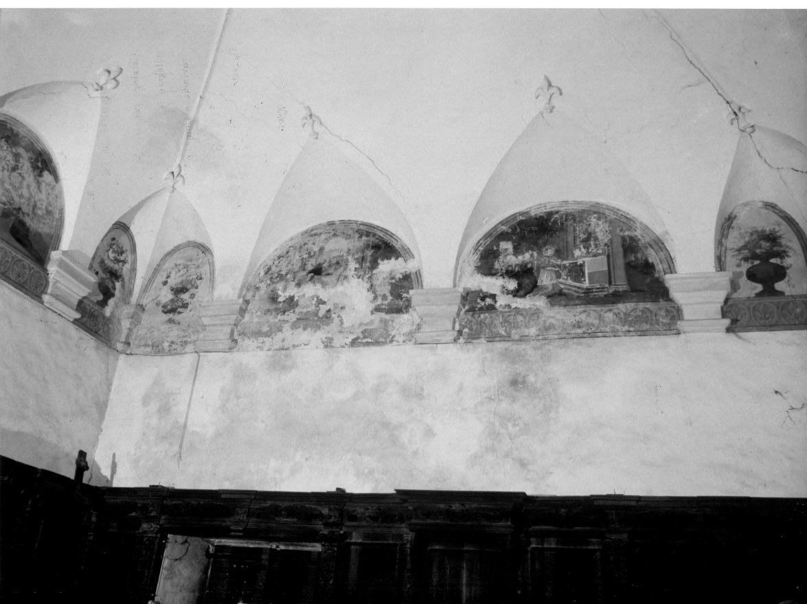 vaso con fiori (dipinto, elemento d'insieme) - ambito italiano (sec. XVII)