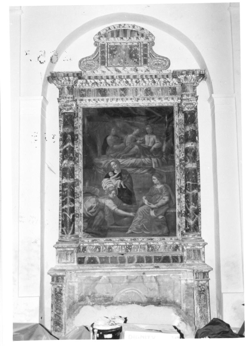 mostra d'altare - bottega italiana (sec. XVII)