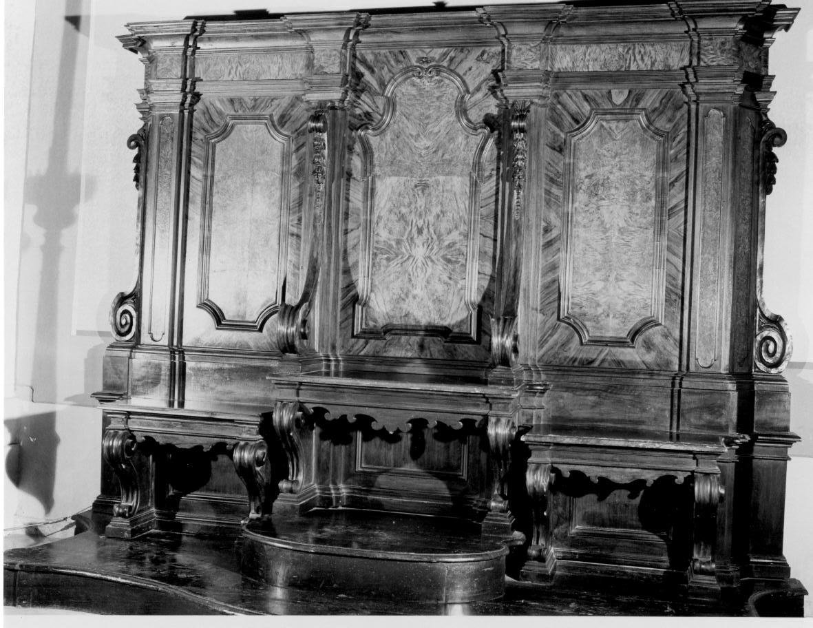 banco del celebrante, opera isolata - bottega umbra (secc. XVII/ XVIII)