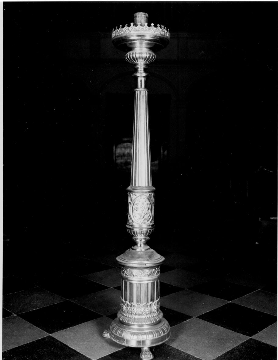 candelabro, opera isolata - bottega italiana (seconda metà sec. XIX)