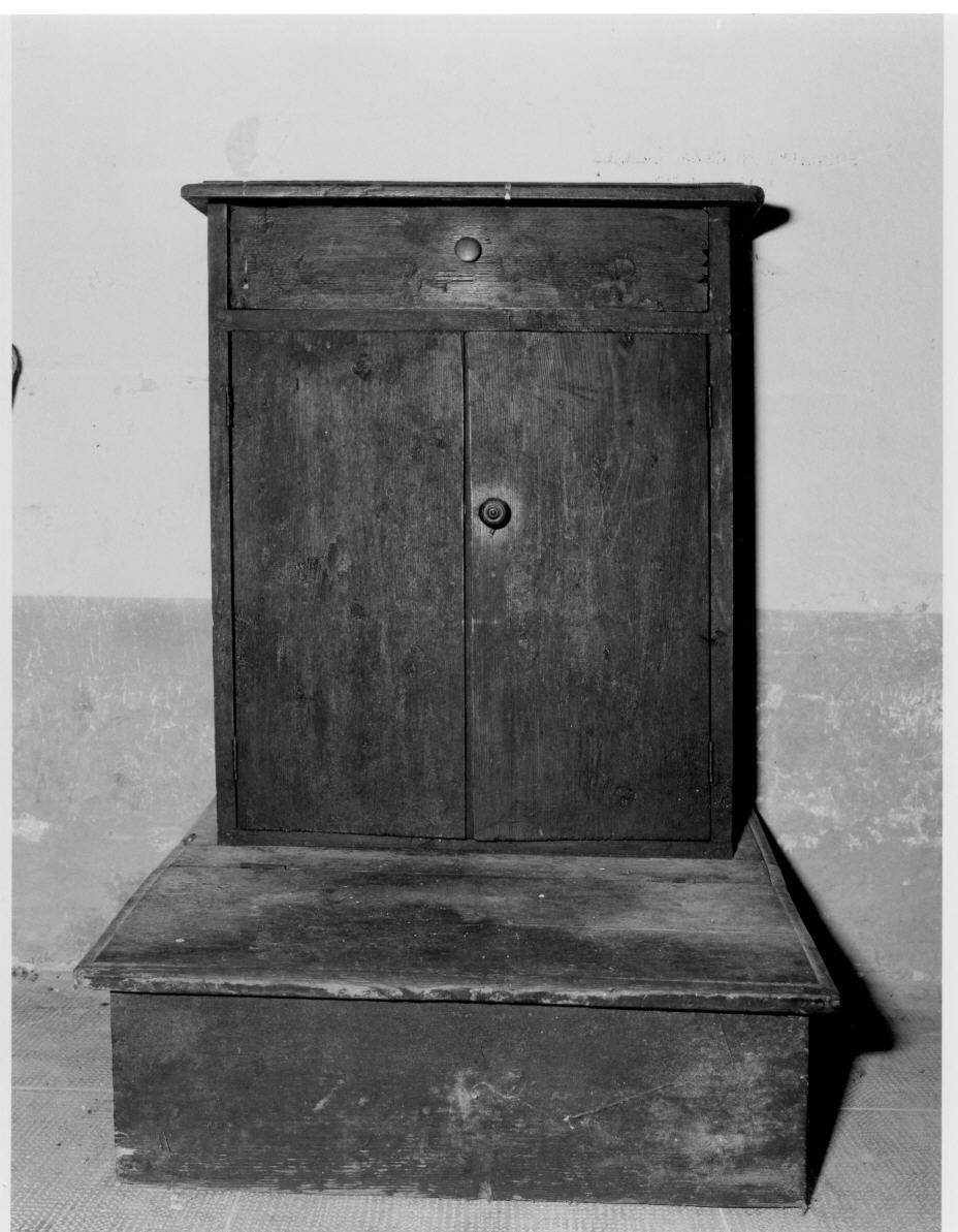 inginocchiatoio - a stipetto, coppia - bottega umbra (sec. XIX)