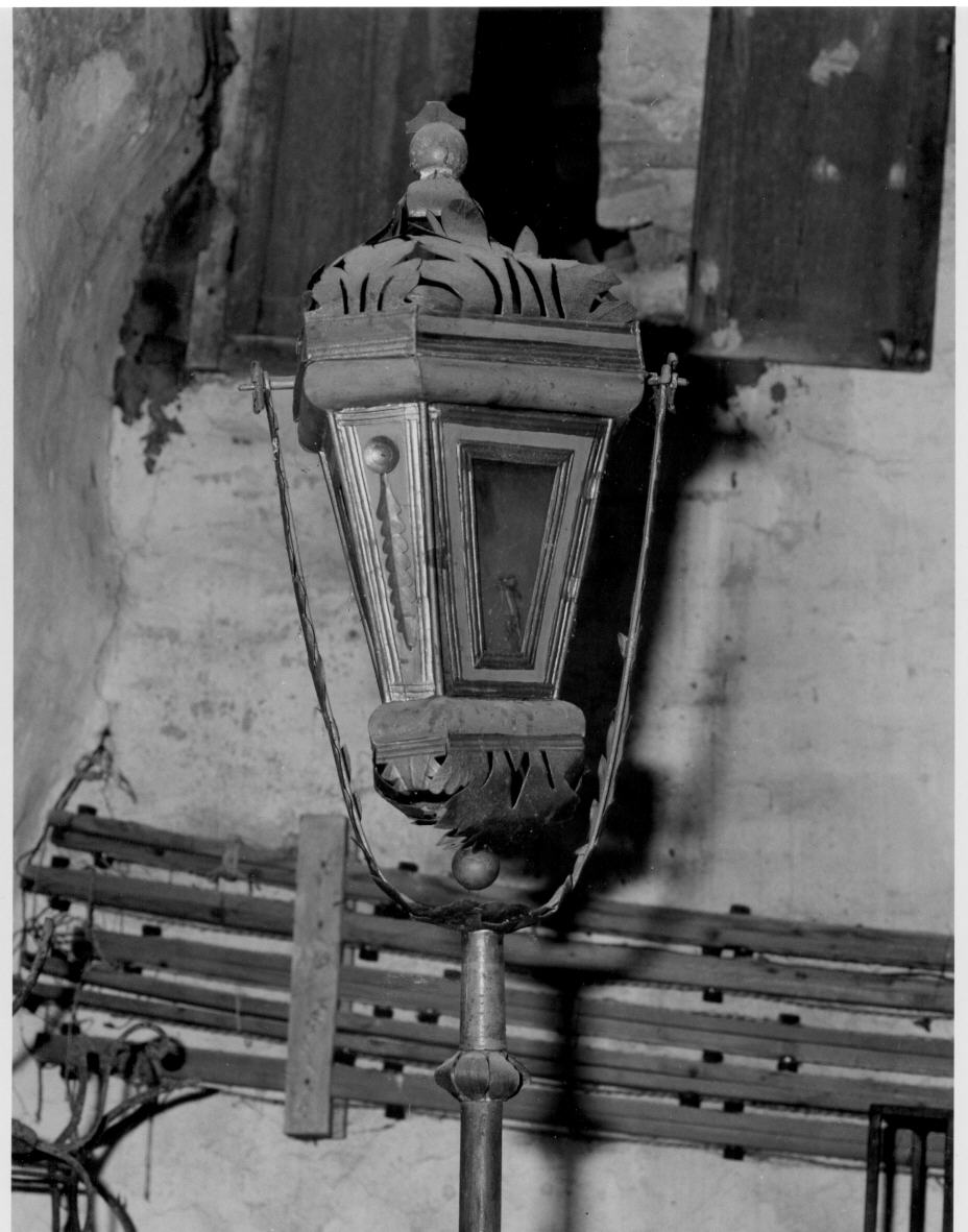 lanterna processionale, serie - bottega italiana (sec. XIX)