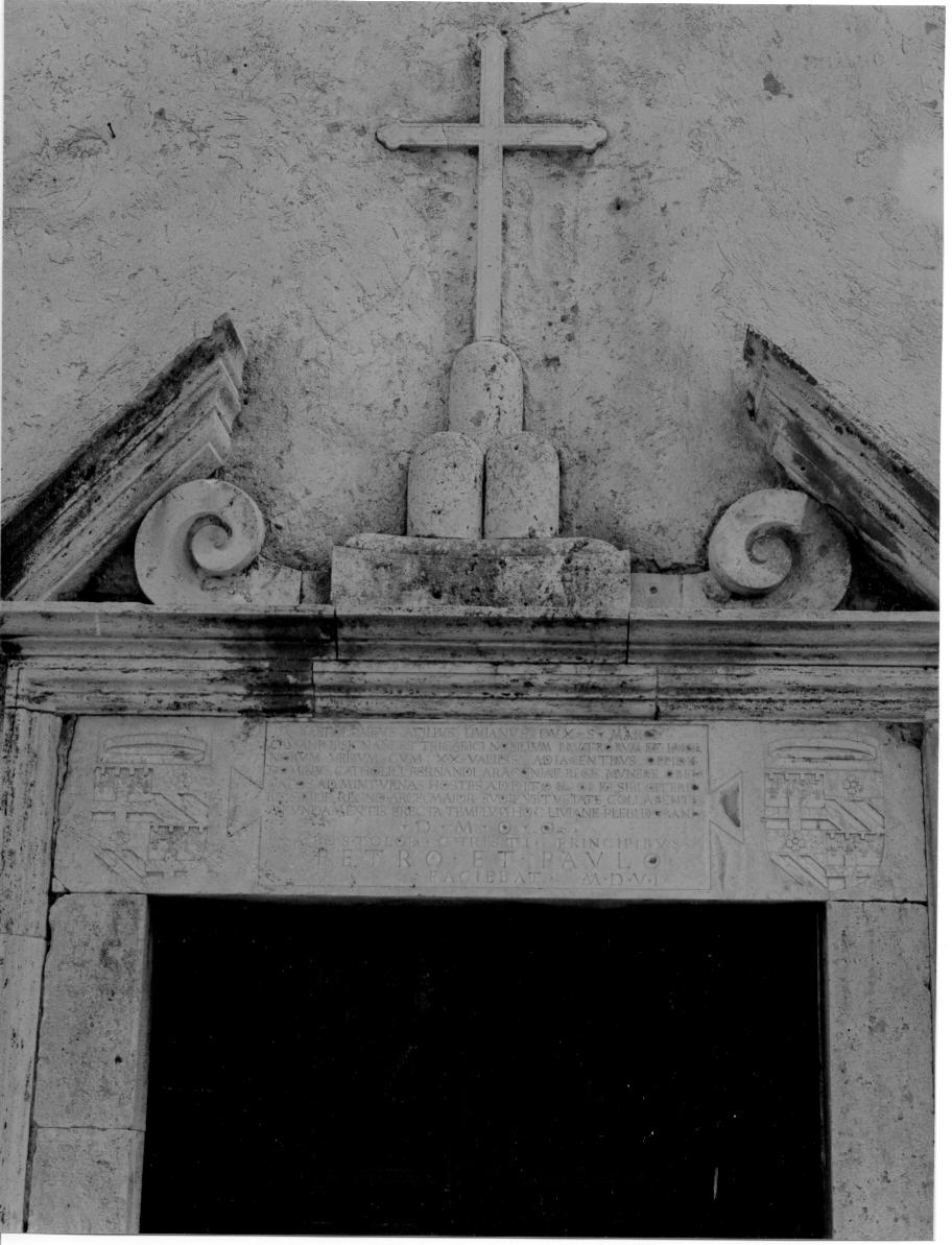 architrave di portale - bottega italiana (sec. XVI)
