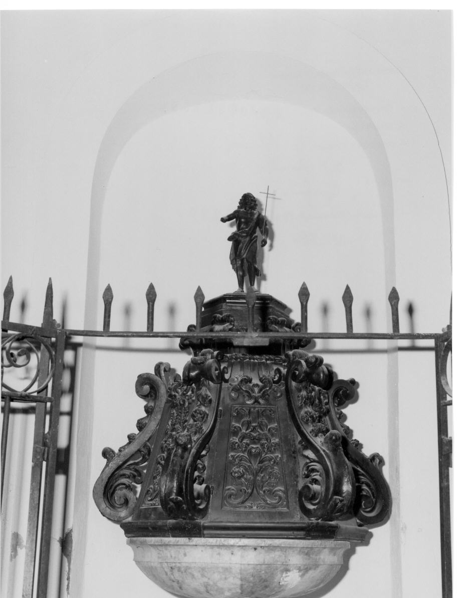 coperchio del fonte battesimale - bottega italiana (seconda metà sec. XVI)