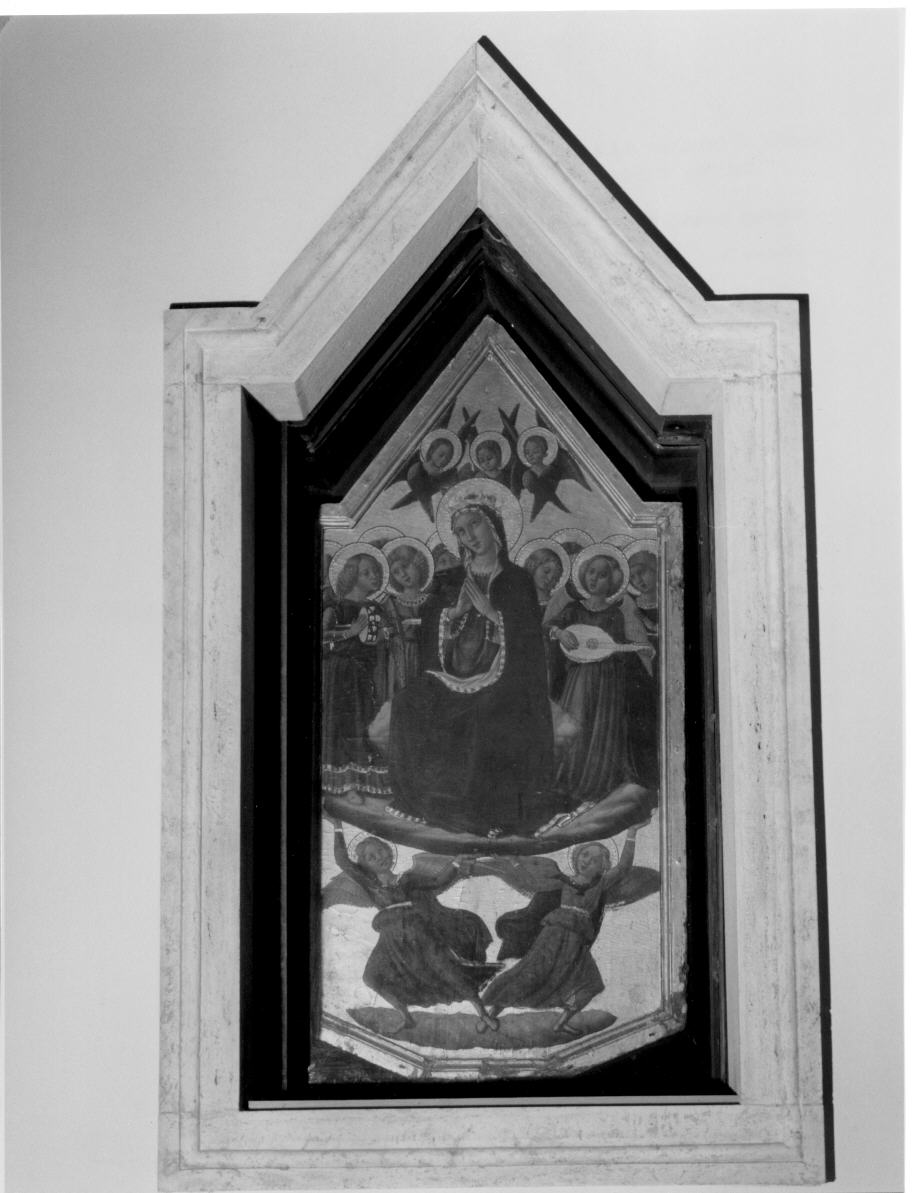 Madonna Assunta con angeli (scomparto di trittico) di Niccolò di Liberatore detto Alunno (ultimo quarto sec. XV)