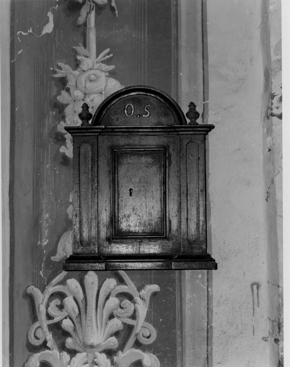 armadietto per oli santi, opera isolata - bottega italiana (sec. XIX)