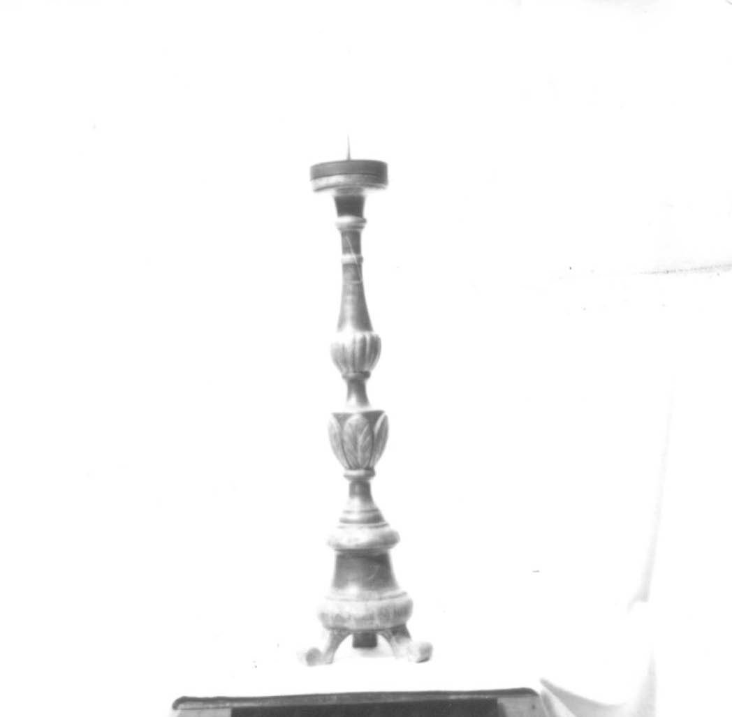 candeliere d'altare, serie - bottega italiana (sec. XIX)