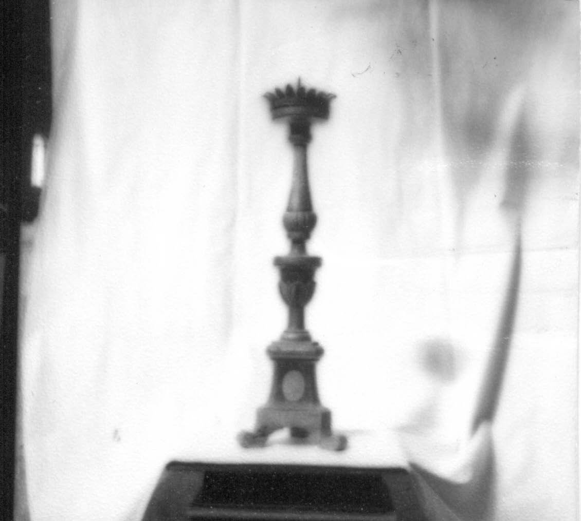 candeliere d'altare, serie - bottega italiana (sec. XIX)