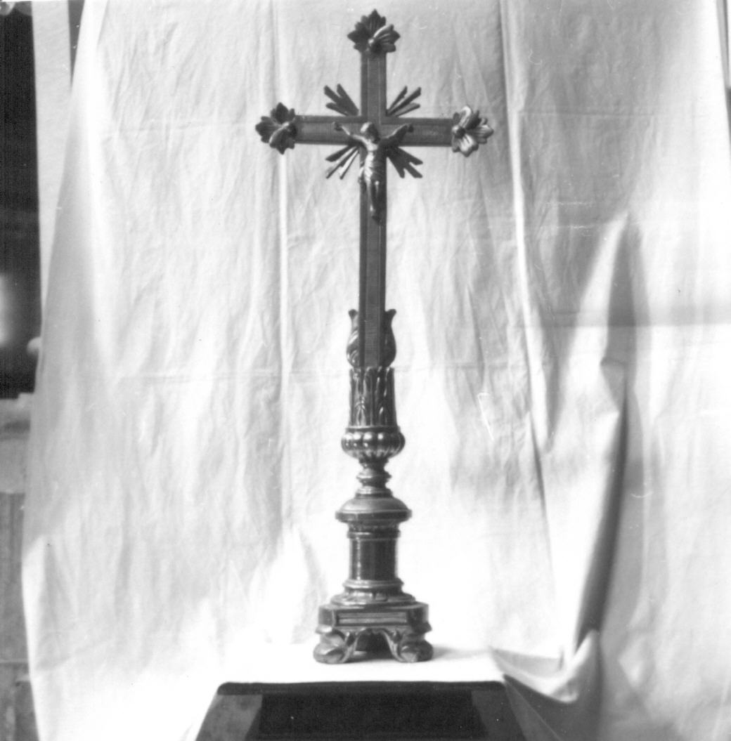croce d'altare - bottega italiana (sec. XIX)