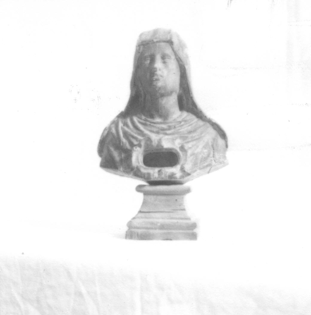 Santa Scolastica (reliquiario - a busto, pendant) - bottega italiana (sec. XVII)