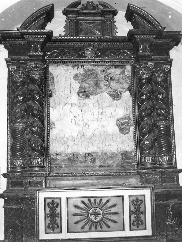 mostra d'altare, insieme - bottega umbra (sec. XVII)