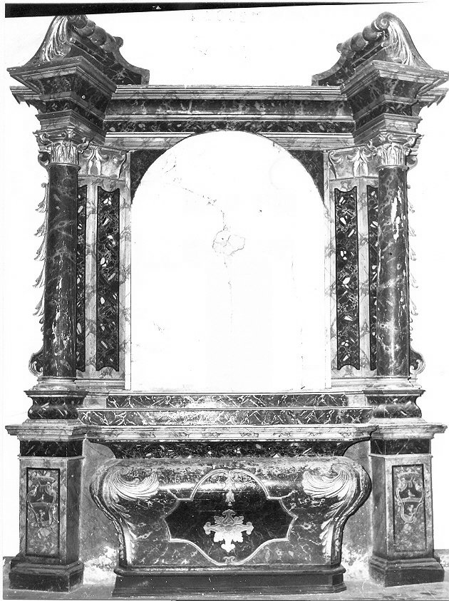 mostra d'altare, insieme - bottega umbra (sec. XVII)