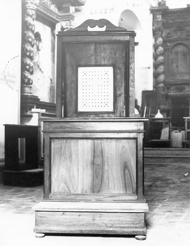 confessionale, opera isolata - bottega umbra (sec. XX)
