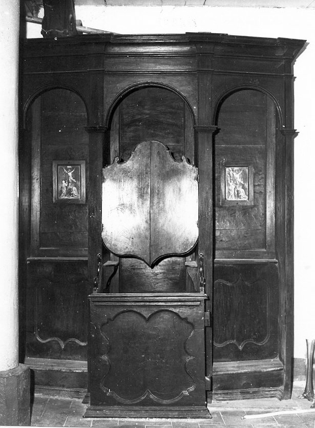 confessionale, opera isolata - bottega Italia centrale (sec. XVIII)