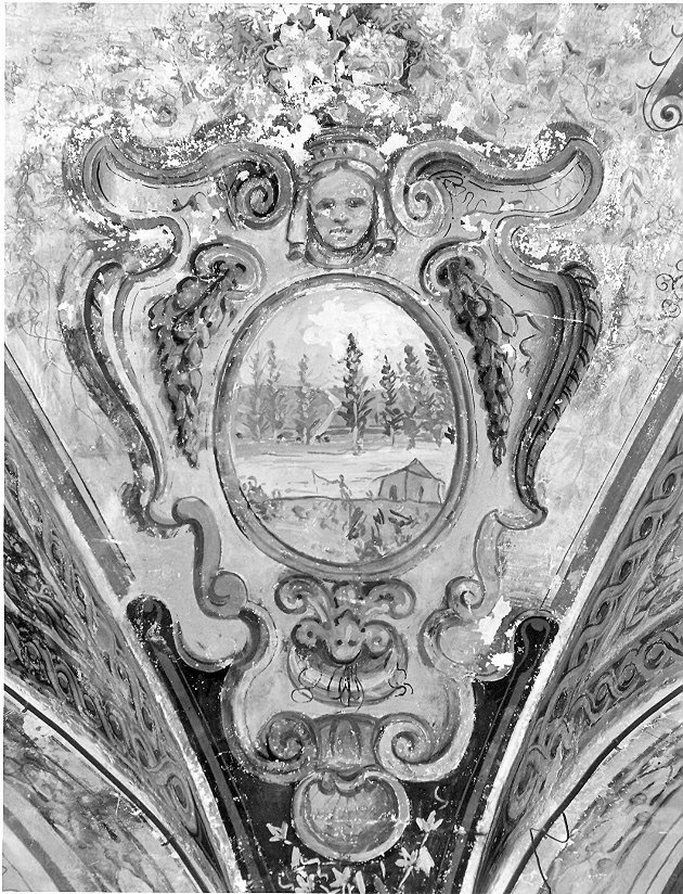 paesaggio fluviale (dipinto, elemento d'insieme) - ambito umbro (prima metà sec. XVII)