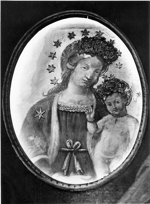 Madonna con Bambino (dipinto, frammento) - ambito umbro (sec. XVI)