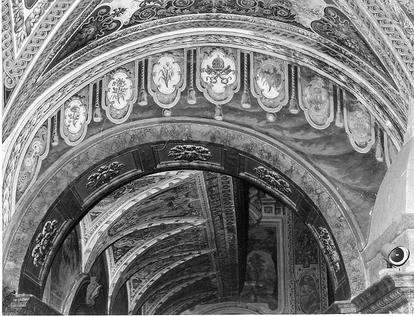 motivo decorativo (dipinto, elemento d'insieme) - ambito umbro (sec. XVI)