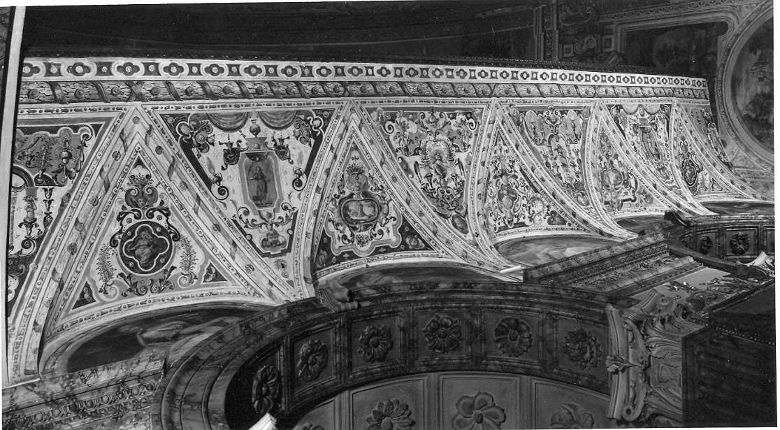 motivi decorativi (dipinto, insieme) di Bisconti Gianmaria (attribuito) (seconda metà sec. XVI)