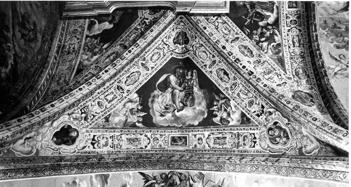 San Matteo Evangelista (dipinto, elemento d'insieme) di Bandiera Benedetto (attribuito) (sec. XVI)