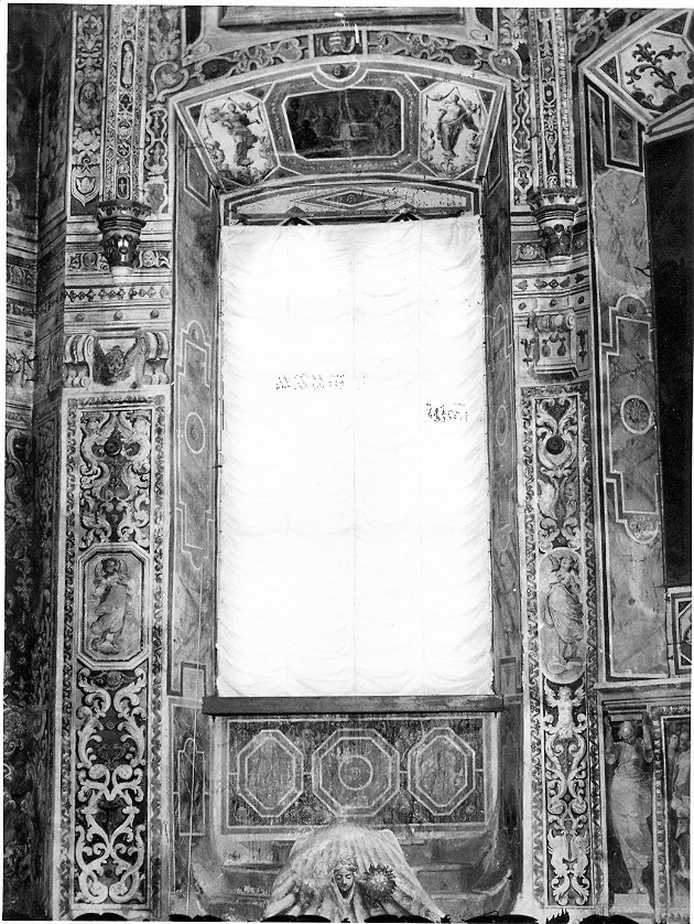 motivi decorativi (dipinto, insieme) di Pecennini Scilla (attribuito) (fine sec. XVI)