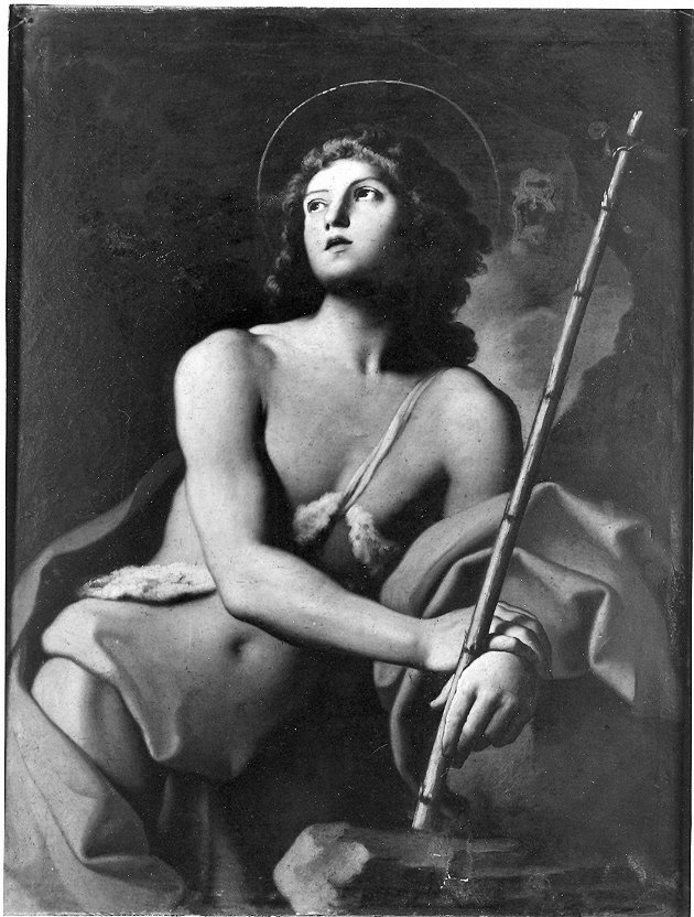 San Giovanni Battista (dipinto, opera isolata) di Cerrini Giovanni Domenico detto Cavaliere Perugino (attribuito) (sec. XVII)