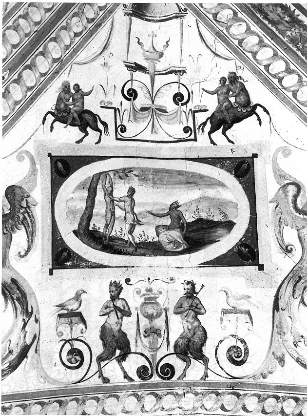 Marsia scorticato vivo dalle muse (dipinto, elemento d'insieme) - ambito umbro (seconda metà sec. XVI)