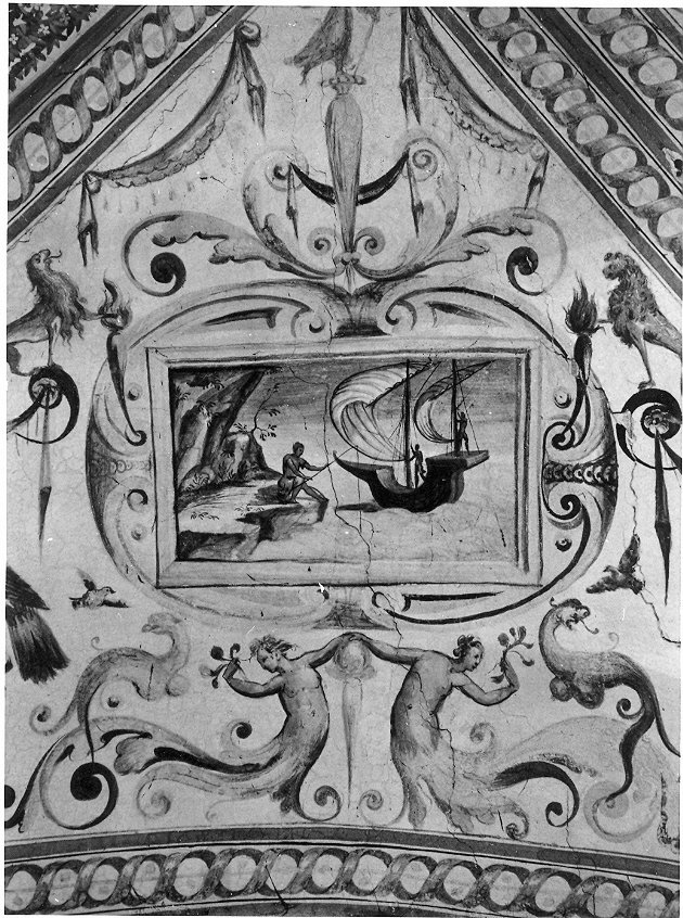 pescatore (dipinto, elemento d'insieme) - ambito umbro (seconda metà sec. XVI)