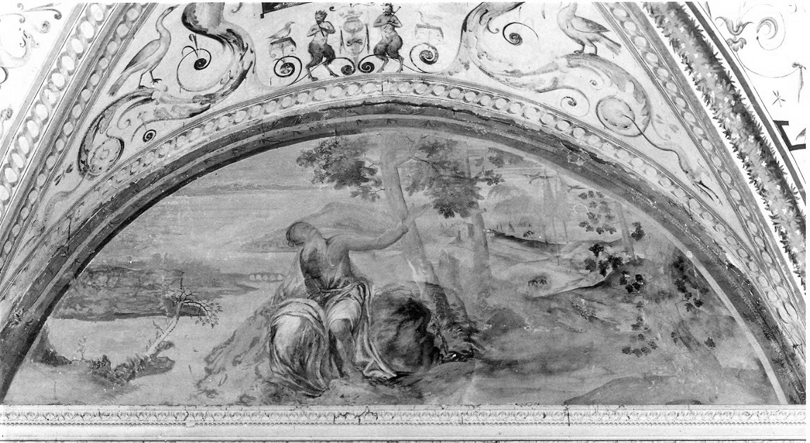 Isaia (dipinto, elemento d'insieme) - ambito fiammingo (sec. XVI)