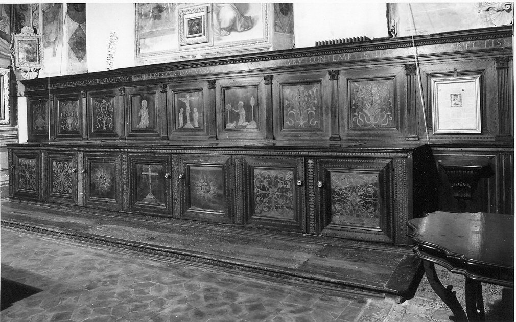 armadio da sacrestia, opera isolata di Di Francesco Giusto di Incisa (attribuito), Di Filippo Giovanni da Fiesole (attribuito) (sec. XV)