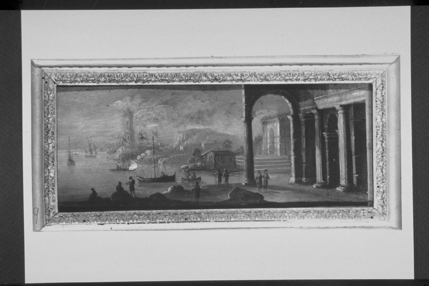 Marina, paesaggio marino (dipinto, opera isolata) - ambito fiammingo (sec. XVII, sec. XVIII)