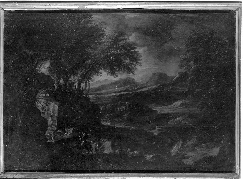 paesaggio (dipinto, opera isolata) - ambito umbro (sec. XVII)