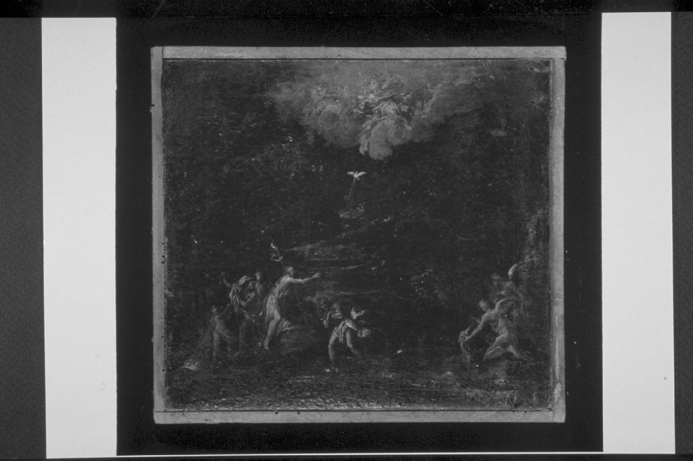 battesimo di Cristo (dipinto, opera isolata) - ambito Italia centrale (sec. XVII)