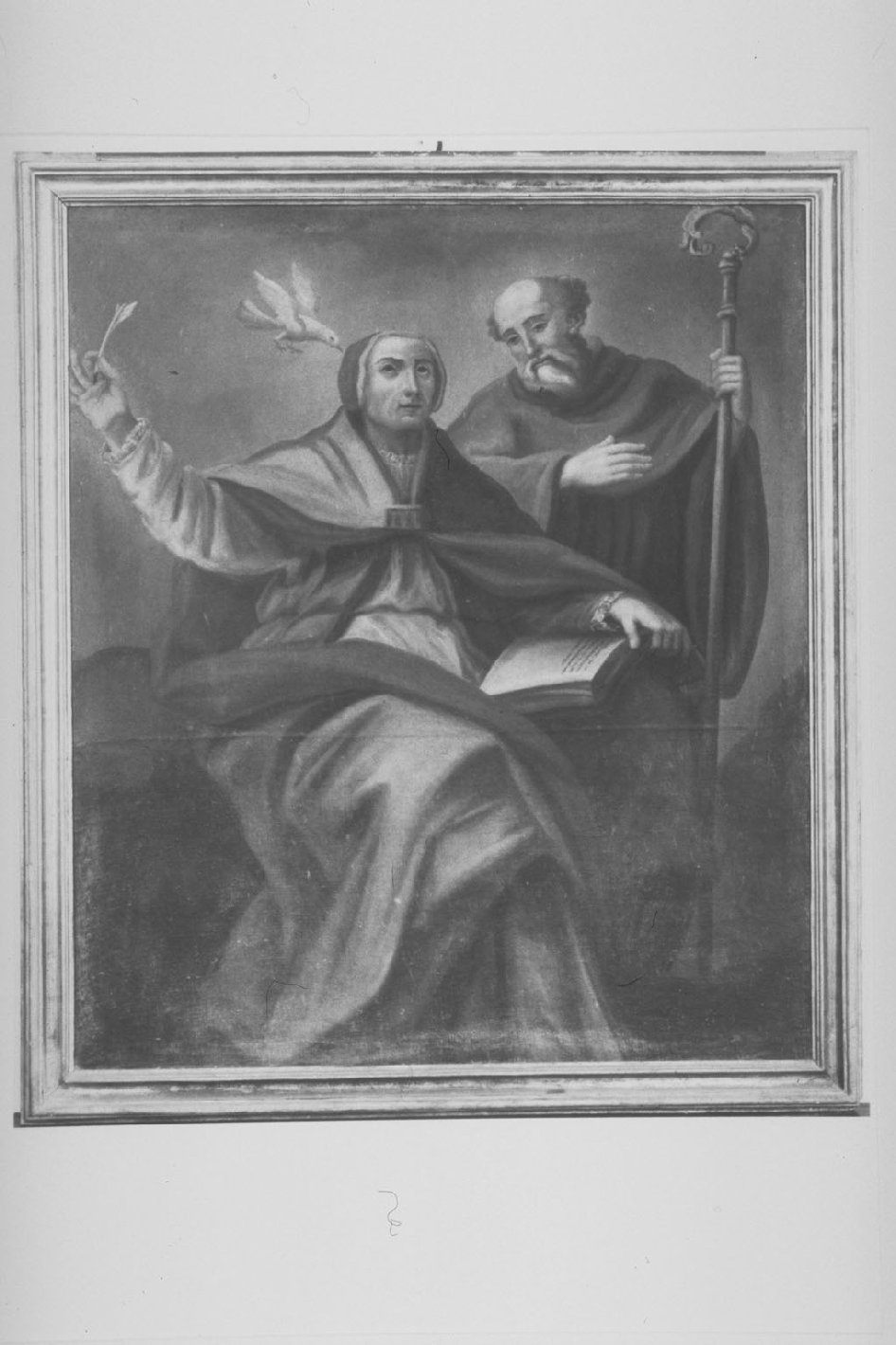 San Gregorio Magno e San Benedetto, Santi (dipinto, opera isolata) di Garbi Anton Maria (attribuito) (sec. XVIII)