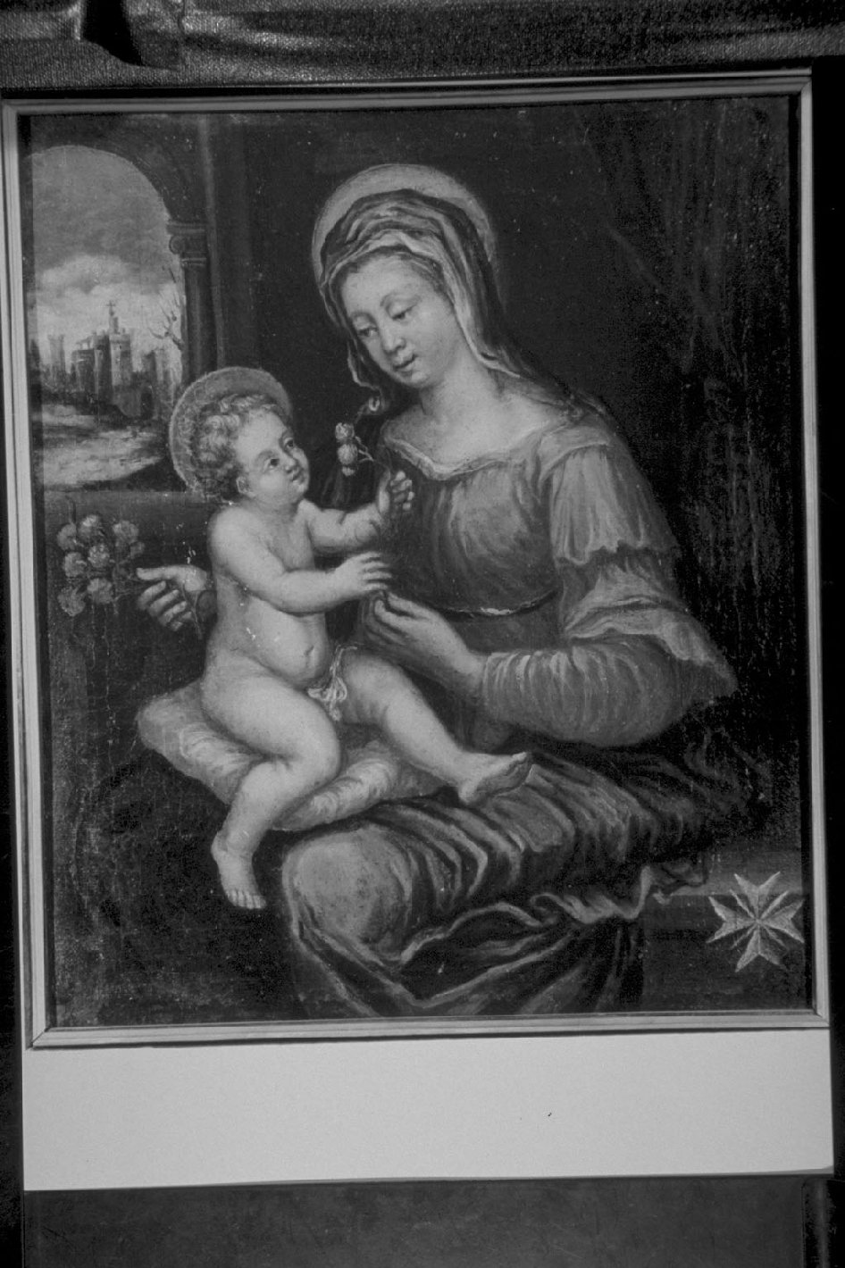 Madonna con Bambino (dipinto, opera isolata) - ambito umbro (sec. XVII)