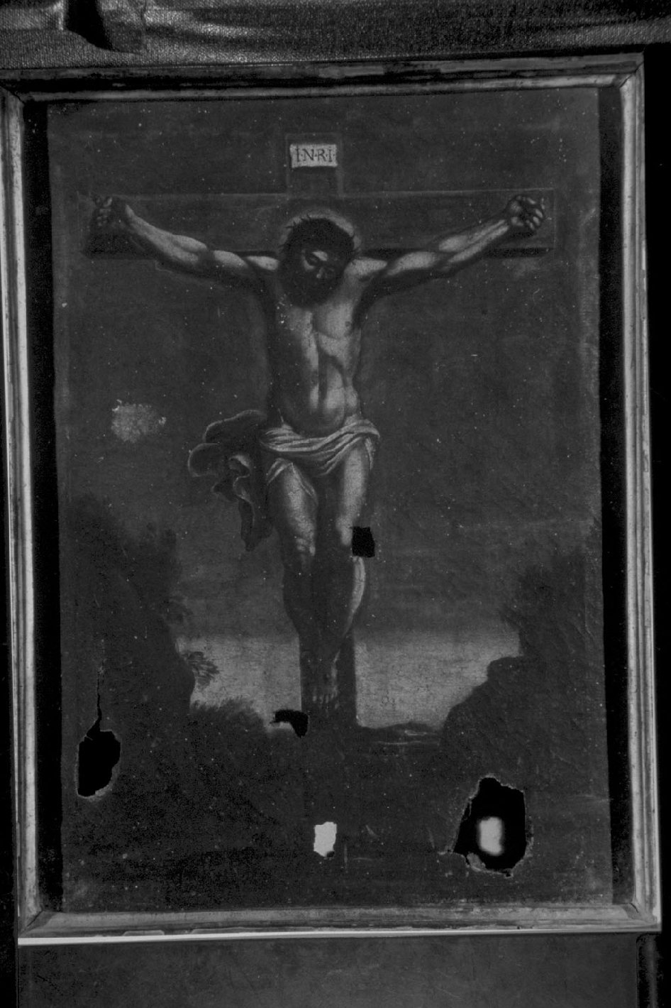 Cristo crocifisso (dipinto, opera isolata) - ambito umbro (sec. XVII)