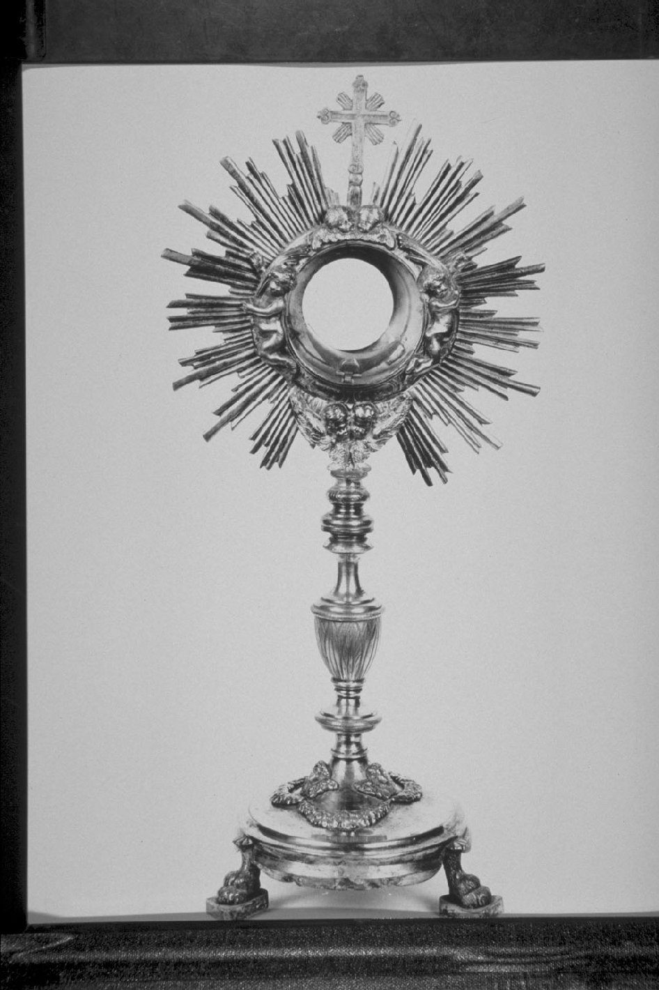 ostensorio - a raggiera, opera isolata - bottega Italia centrale (secc. XVIII/ XIX)