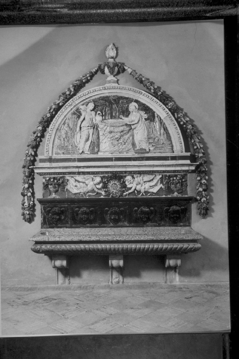 lavabo, insieme di Buglioni Benedetto (attribuito), Buglioni Francesco (e aiuti) (sec. XV)